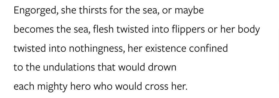 Excerpt from The Previously Unnoticed Love Story of Scylla and Charybdis, by Emily Carlson.